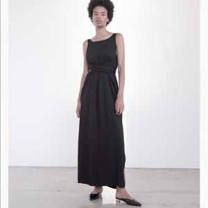 Shaine Mote Tie Dress in Onyx